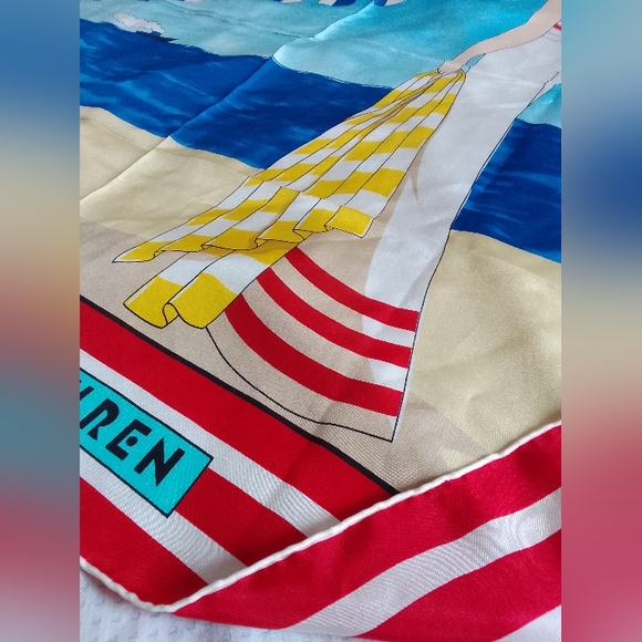 Silk scarf Lauren Ralph Lauren 100% Silk - Picture 8 of 8